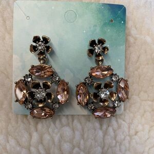 Vintage Floral Orange/Peach Earrings